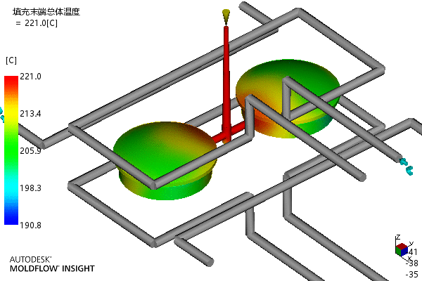 端盖注塑成型工艺及模具设计-含模流